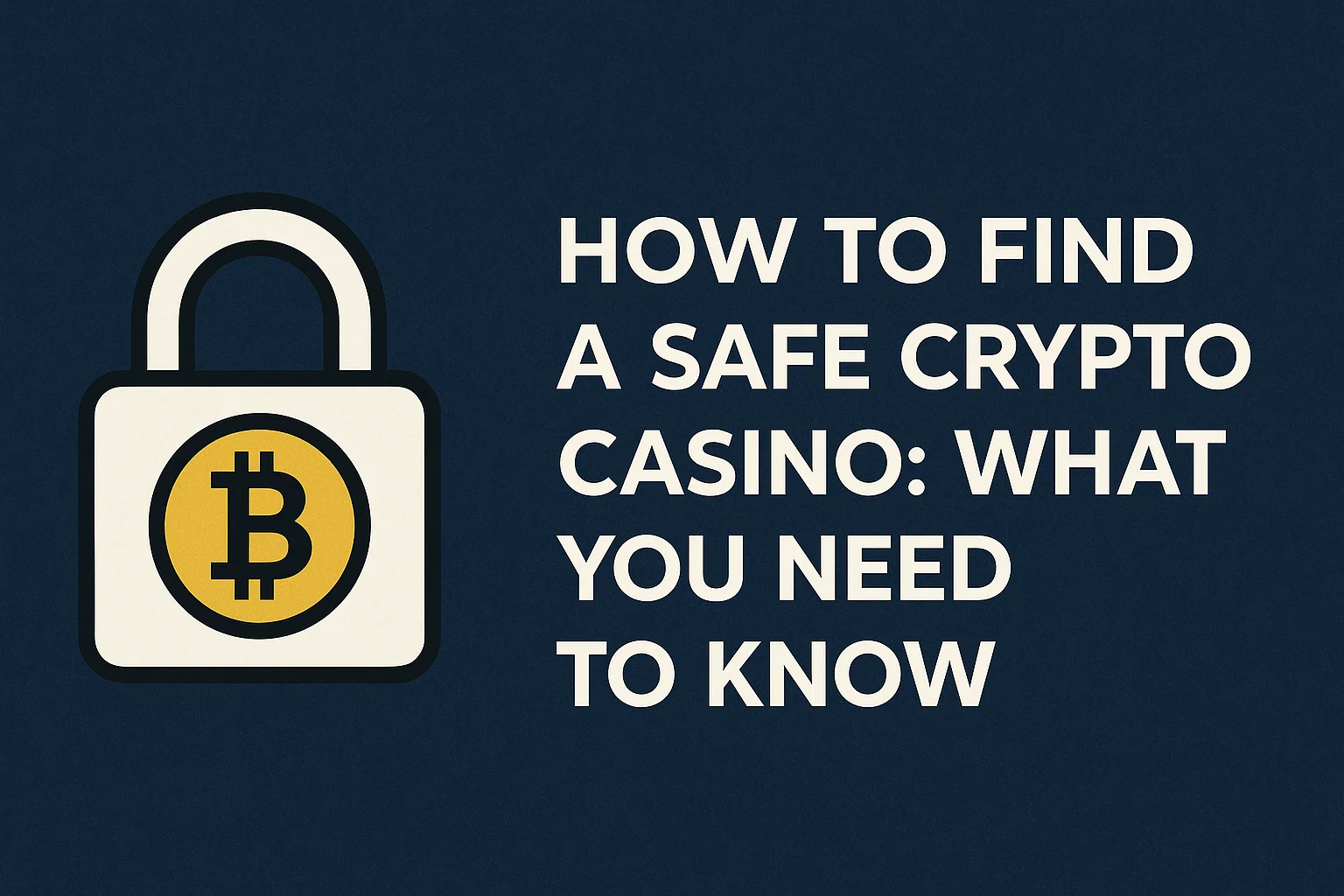 How To Find A Safe Crypto Casino: What You Need To Know
