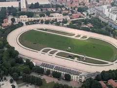 Ippodromo dell’Arcoveggio a Bologna visto dall’alto